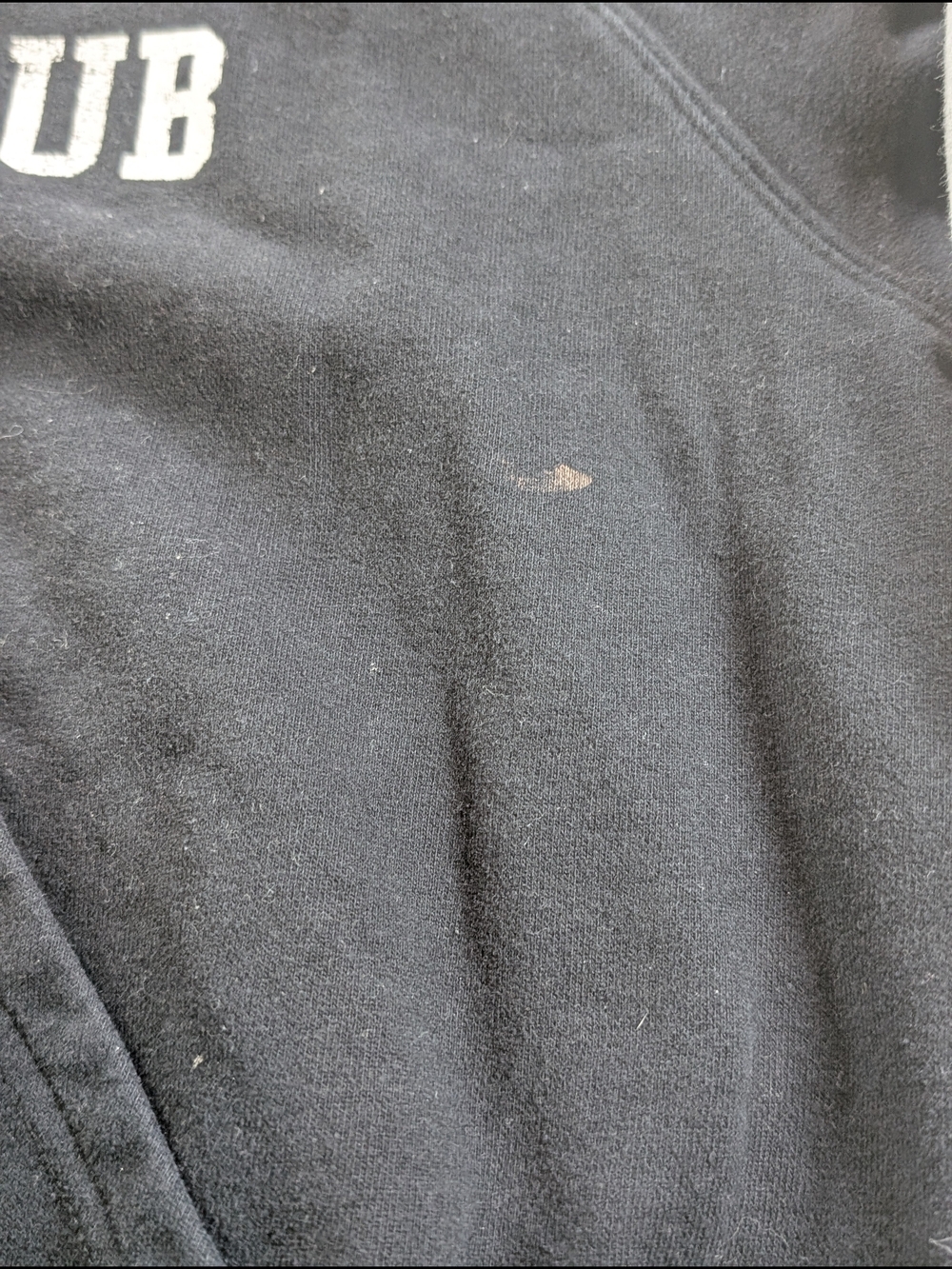 Vintage Style Playboy Athletic Club Double Layer Hoodie Black Gray Size Small - Picture 4 of 14